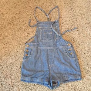 BDG denim over-all shorts